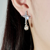 Moon Star Diamond Earrings