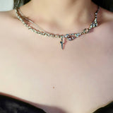 Star Dangle Opal Necklace