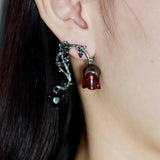 Red Rose Earrings