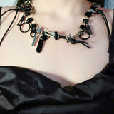 Zipper Design Punk Necklace