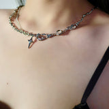 Star Dangle Opal Necklace