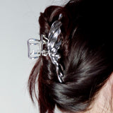 Silver Metallic Hair Claw