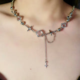 Moonstone Star Necklace