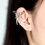 Silver Butterfly Ear Clip