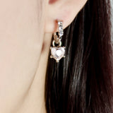 Butterfly Bow Heart Earrings