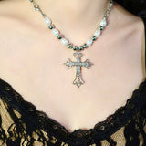 Pearl Cross Necklace