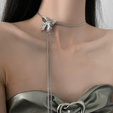 Butterfly Chain Necklace Choker