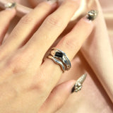 Black Crystal Ring