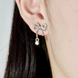 Butterfly Bow Diamonds Earrings