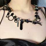 Zipper Design Punk Necklace