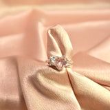 Pink Heart Diamond 2-in-1 Ring