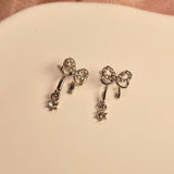 Butterfly Bow Diamonds Earrings