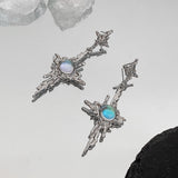 Moonstone Polar Star Earrings