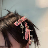 Pink Punk Belt Hair Clip